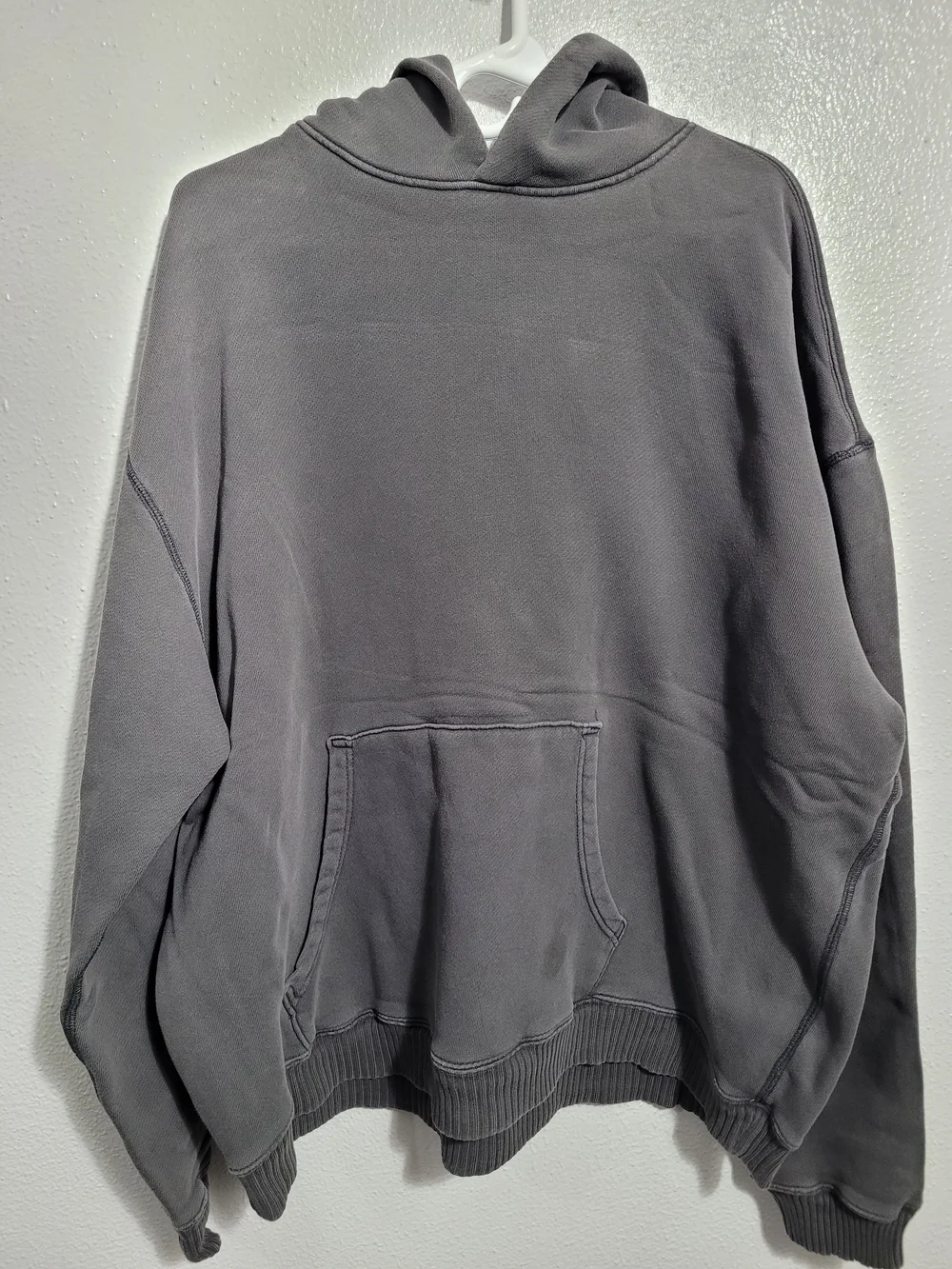 Elwood Gray Hoodie Pullover 100% Organic Cotton